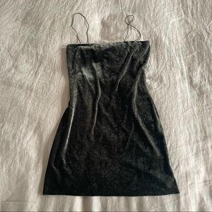 Green Velvet Dress